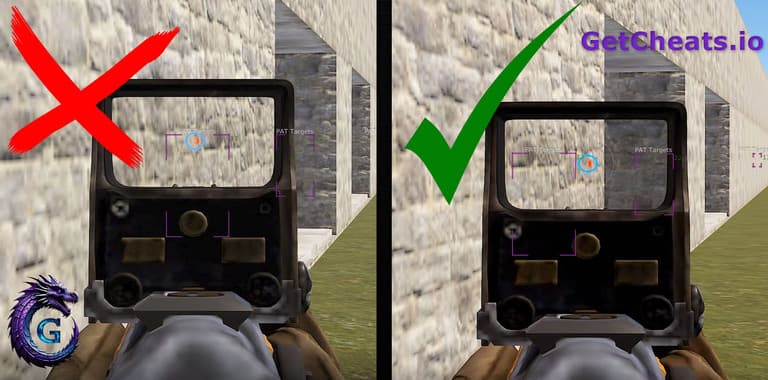 An example of how not to aim through walls