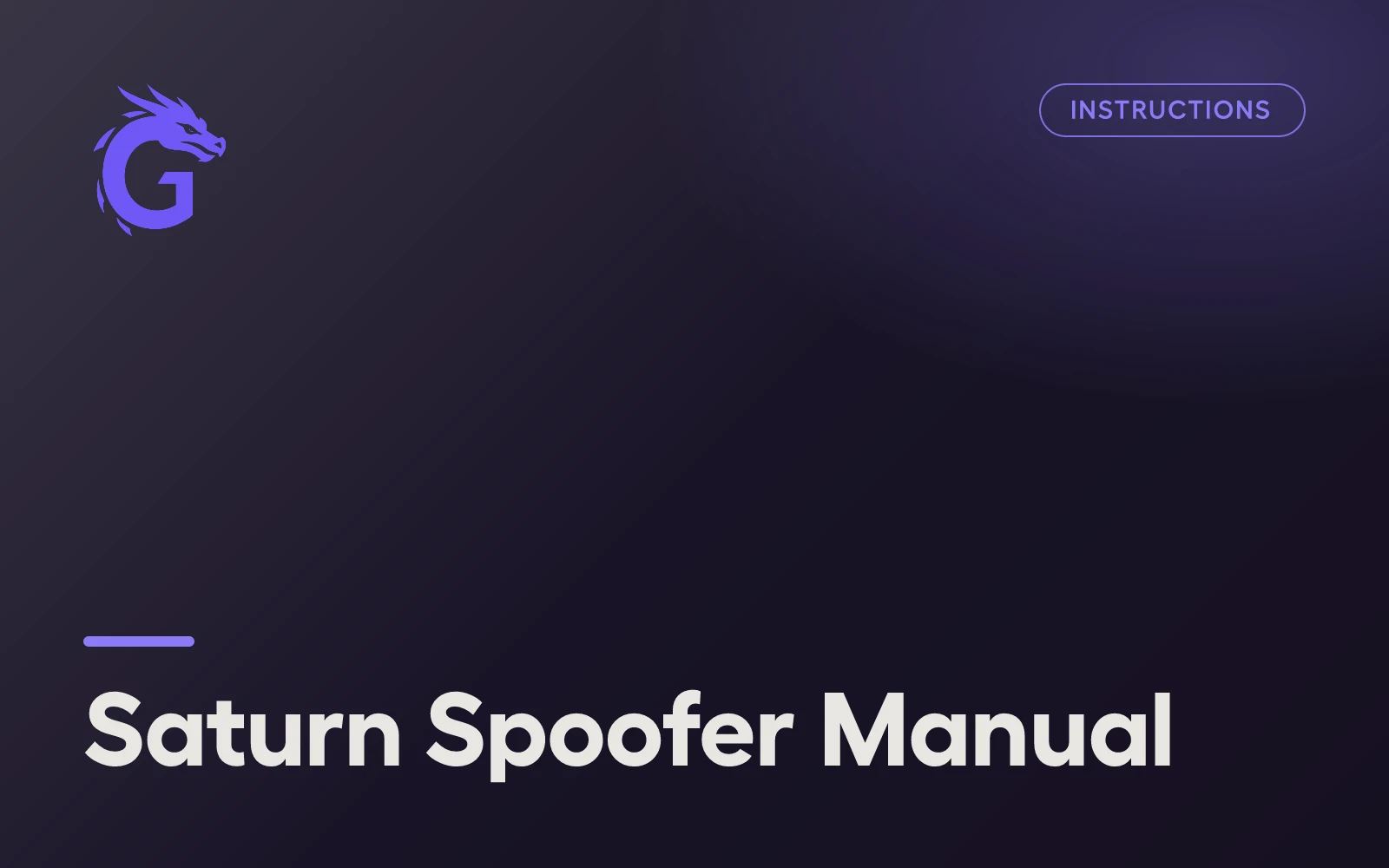 Saturn Spoofer Manual