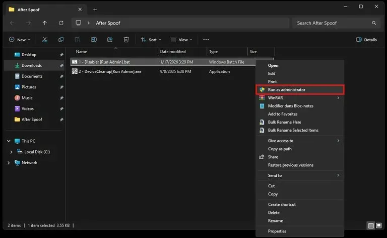 Instructions for Portal Perm Spoofer — Removing the network flag