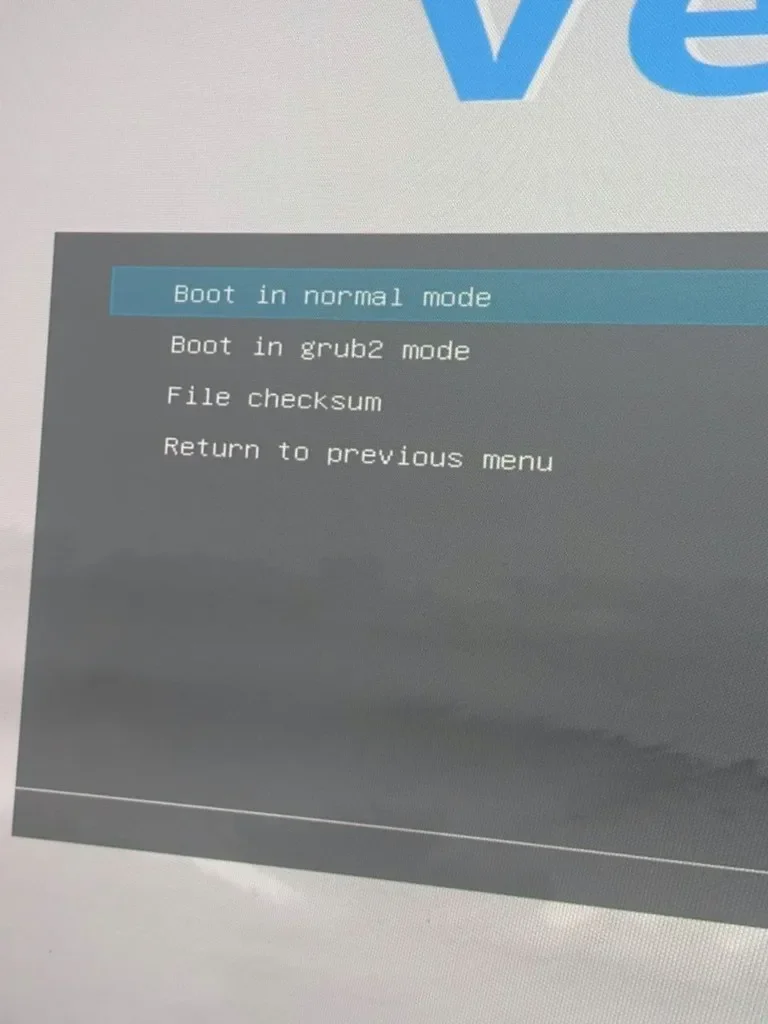 Instructions for Portal Perm Spoofer — Step 2. Selecting the Ventoy boot mode