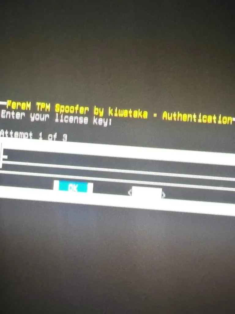 Instructions for Portal Perm Spoofer — Step 7. Entering the license key