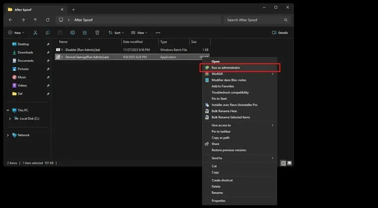 Instructions for Portal Perm Spoofer — Device cleanup