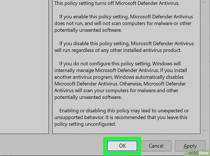 Instructions for disabling Windows Defender — Permanent disabling of Windows Defender, image 5