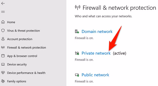 Instructions for disabling Windows Defender — 2.Disabling the Firewall, image 3