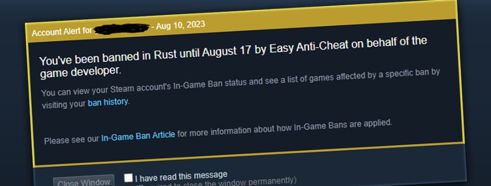 How to remove and bypass a hardware ban in Rust? — Temporary Bans (3-7 days)