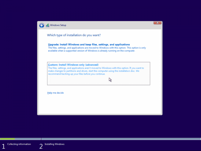 Как переустановить Windows при помощи USB флешки — Выберите «Custom: Install Windows Only (advanced)»