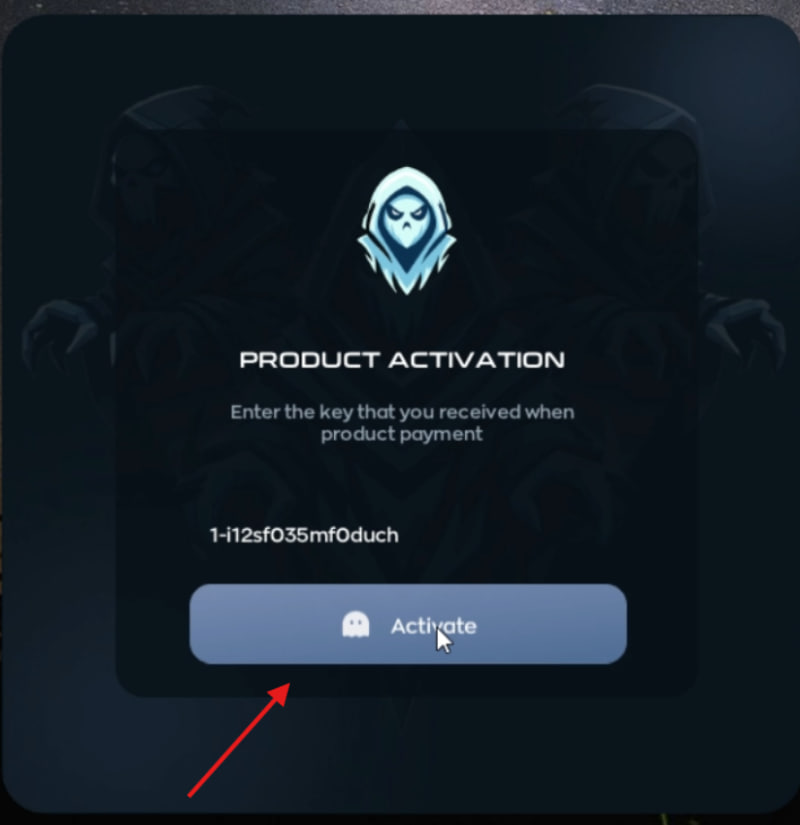 Инструкция по запуску чита Ghost — 7. Активация в лаунчере