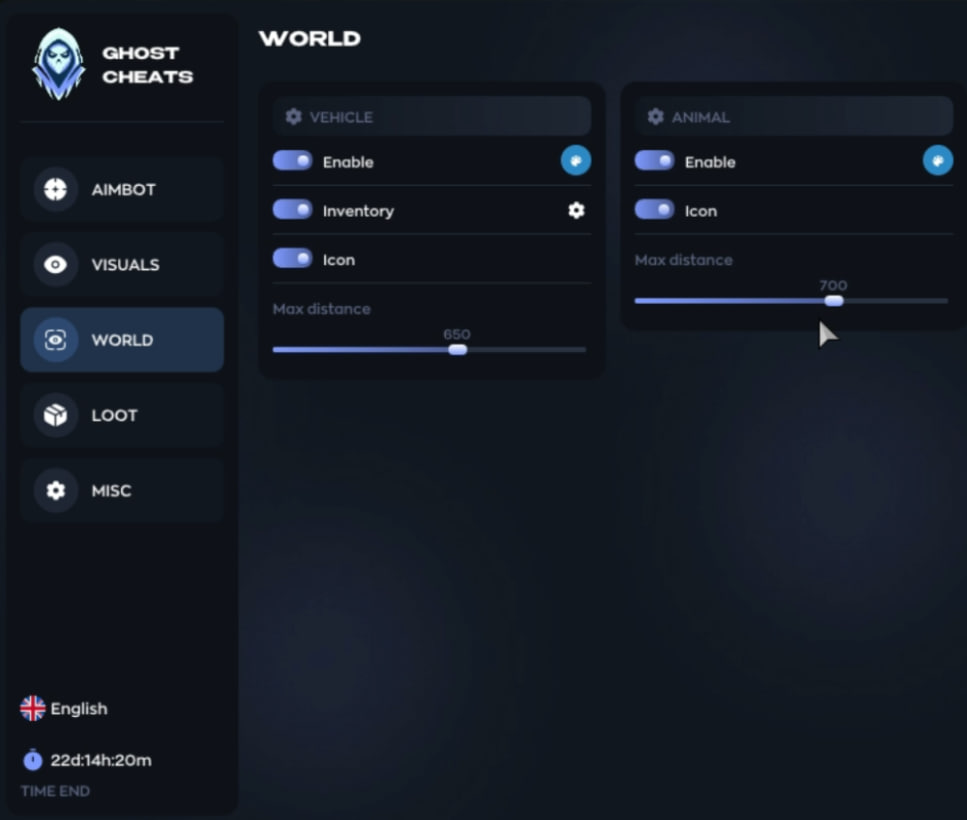 Инструкция по запуску чита Ghost — 9. Открытие меню чита