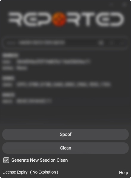 Скриншот спуфера Reported Spoofer - 2