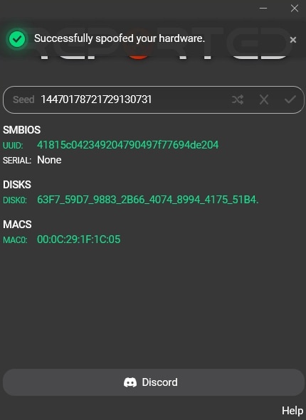 Скриншот спуфера Reported Spoofer - 3