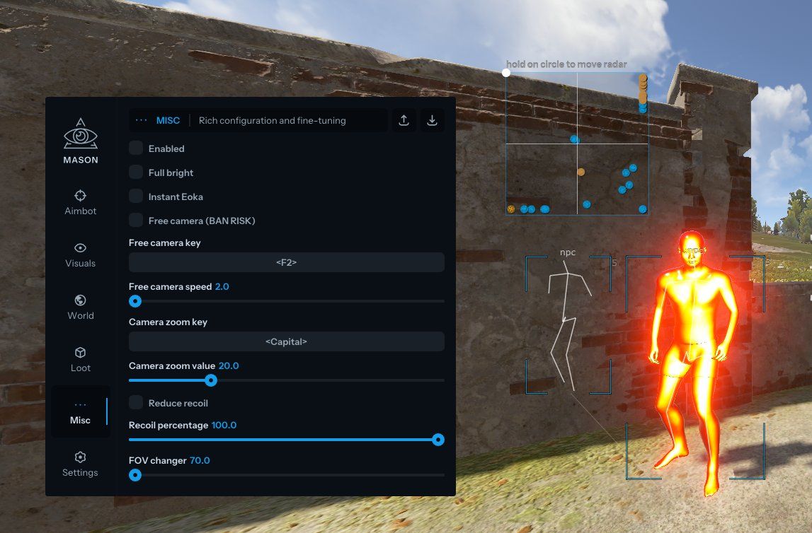 Mason Full cheat for Rust - screenshot 1