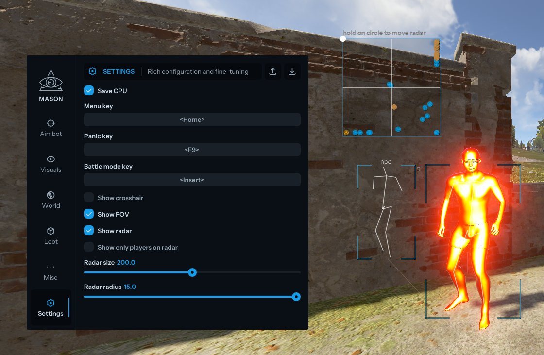 Mason Full cheat for Rust - screenshot 5