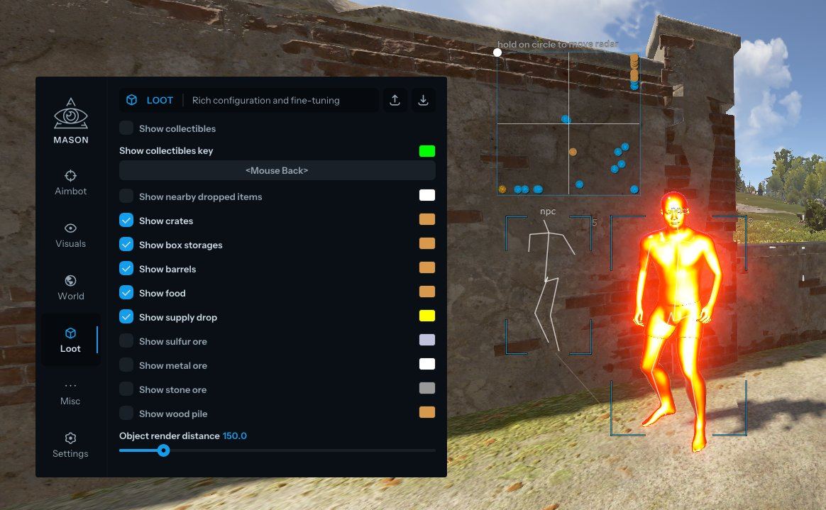 Mason Full cheat for Rust - screenshot 2