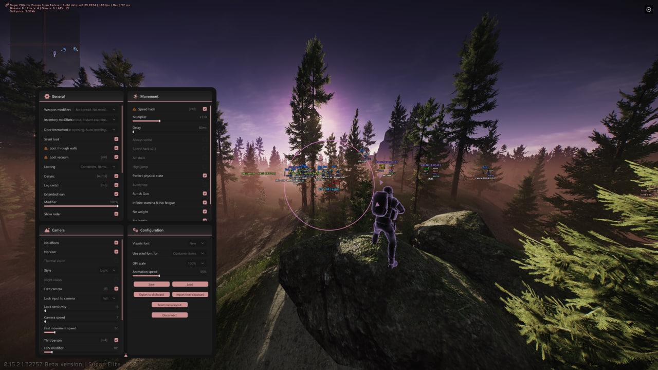 SUGAR ELITE cheat for Escape From Tarkov - screenshot 1