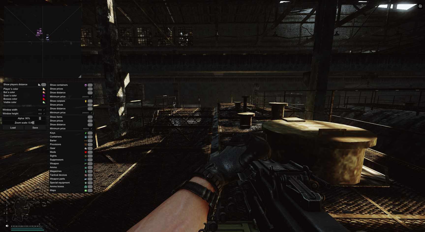 SMG Radar cheat for Escape From Tarkov - screenshot 1