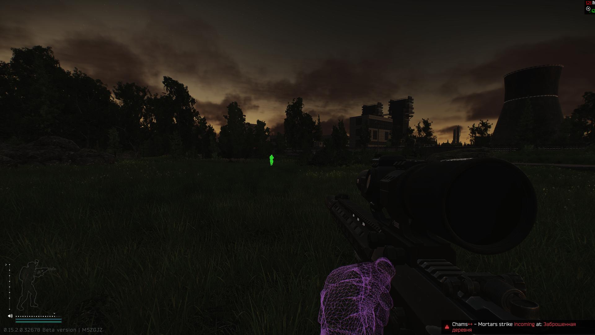 Скриншот чита Chams Plus для Escape From Tarkov: Arena - 3
