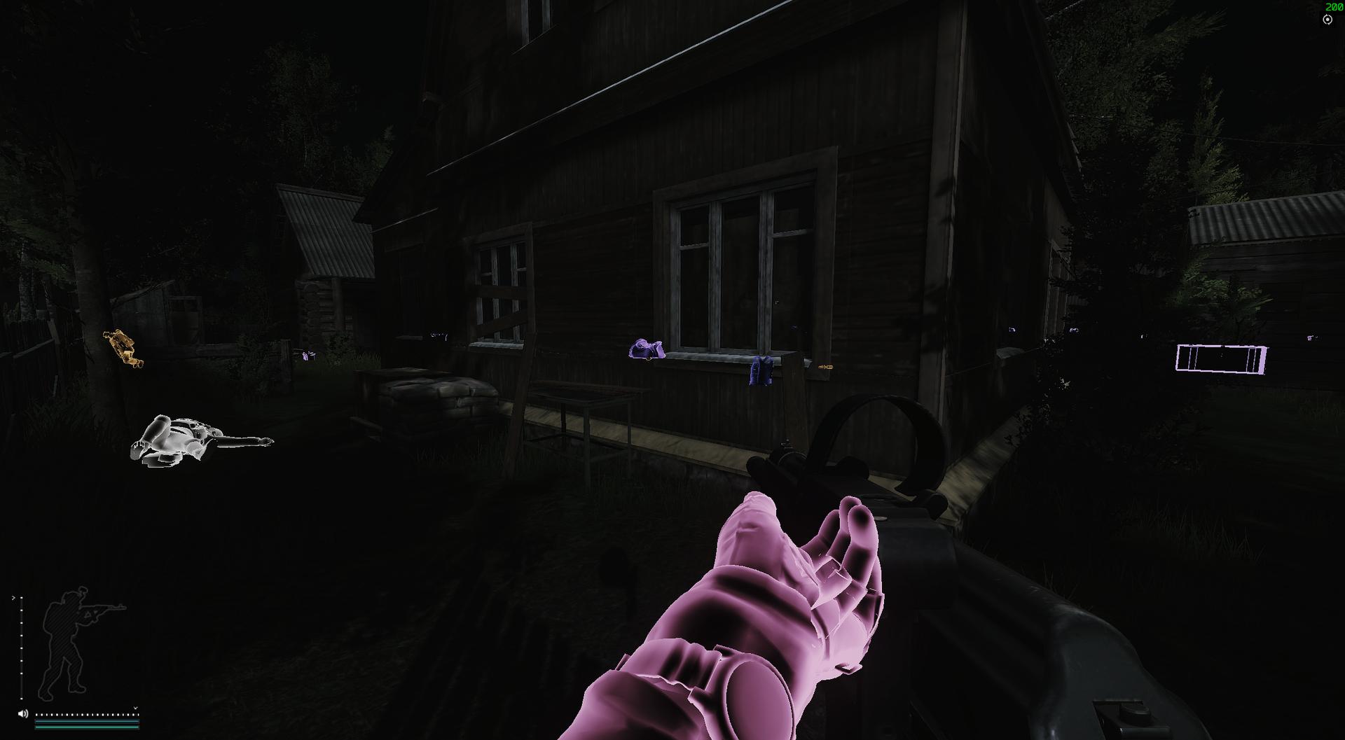 Скриншот чита Chams Plus для Escape From Tarkov: Arena - 5