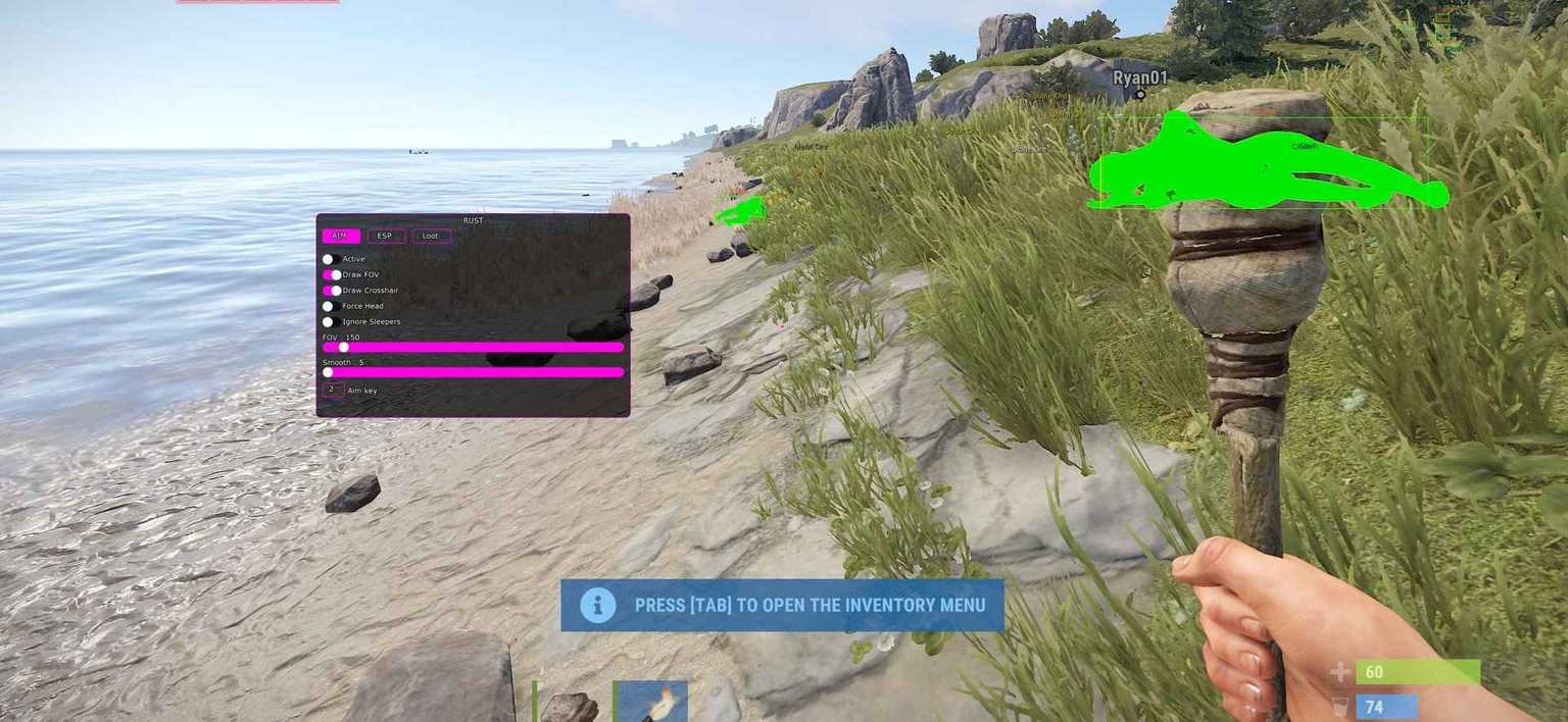 Скриншот чита COVCHEG для Rust - 2