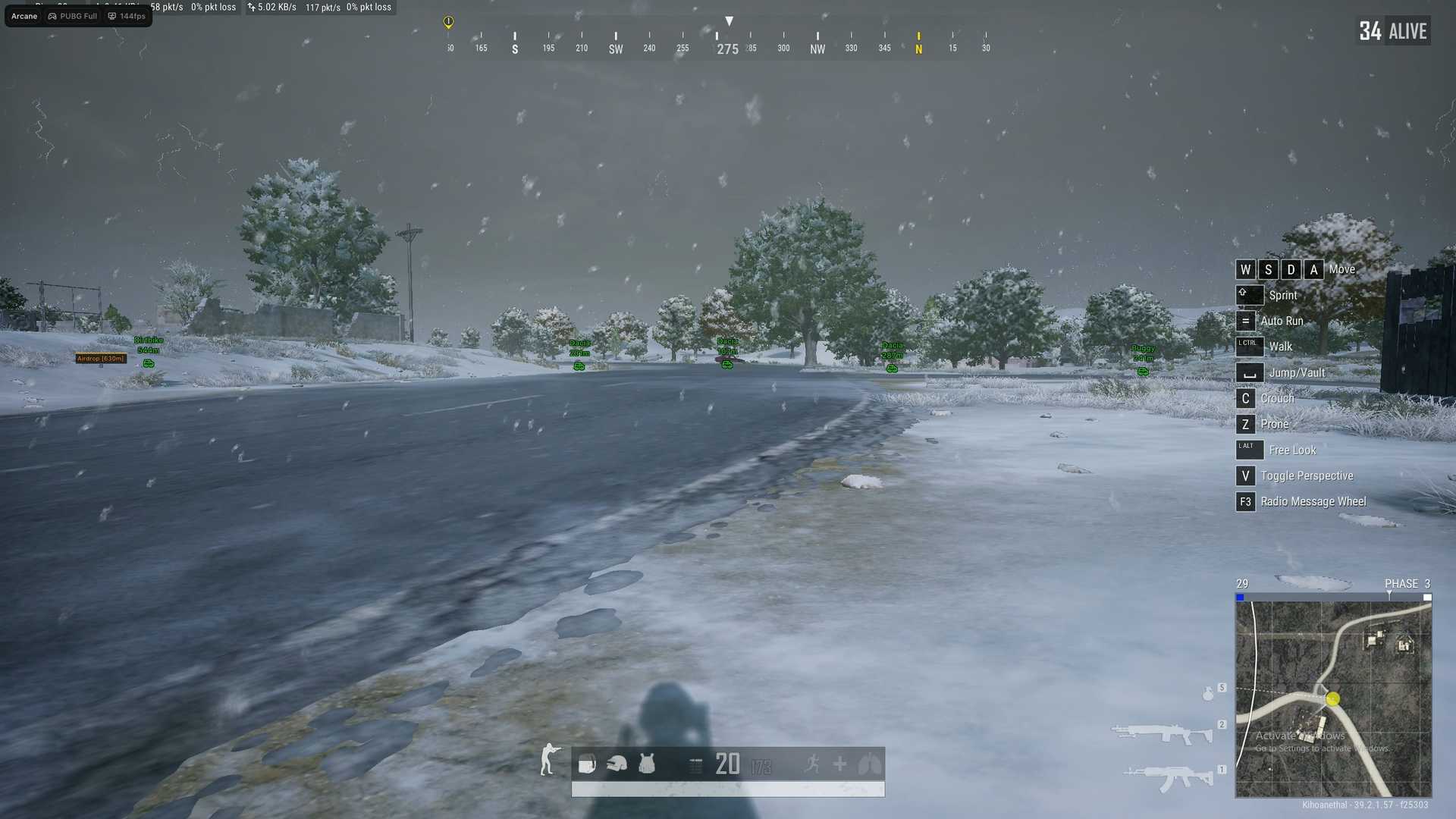 Скриншот чита Arcane Full для PUBG - 3