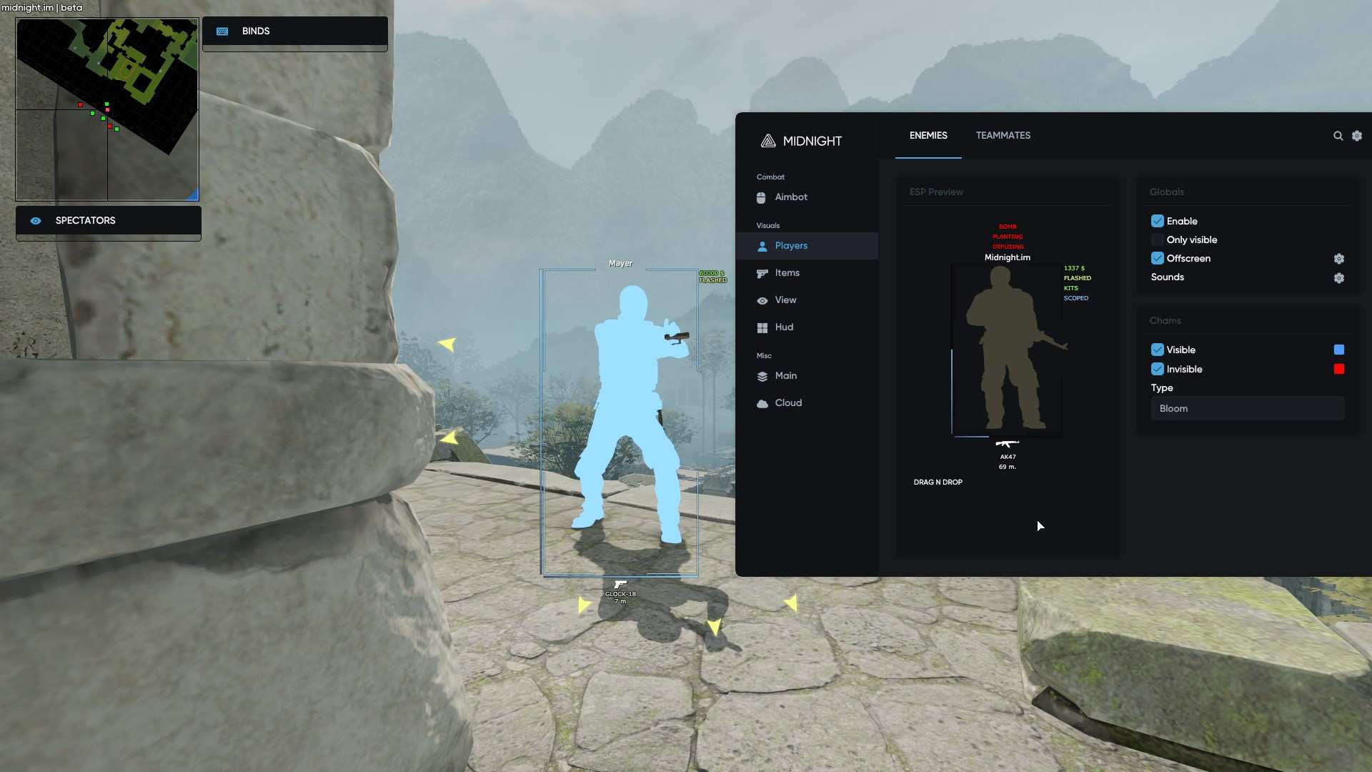 Midnight CIS | СНГ only cheat for Counter-Strike 2 - screenshot 2