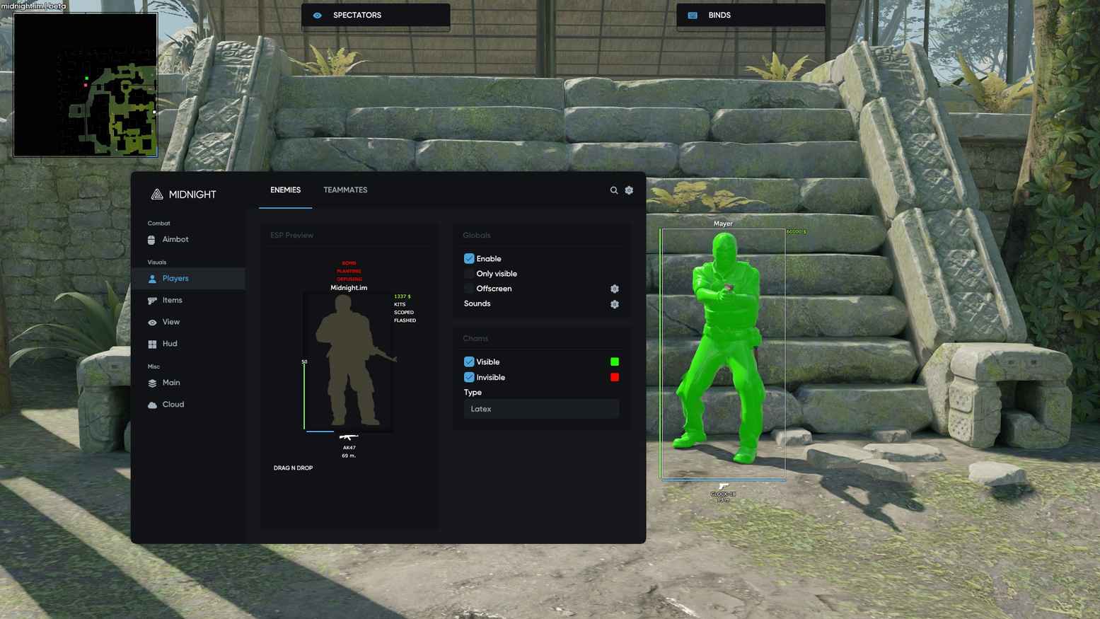 Midnight CIS | СНГ only cheat for Counter-Strike 2 - screenshot 3