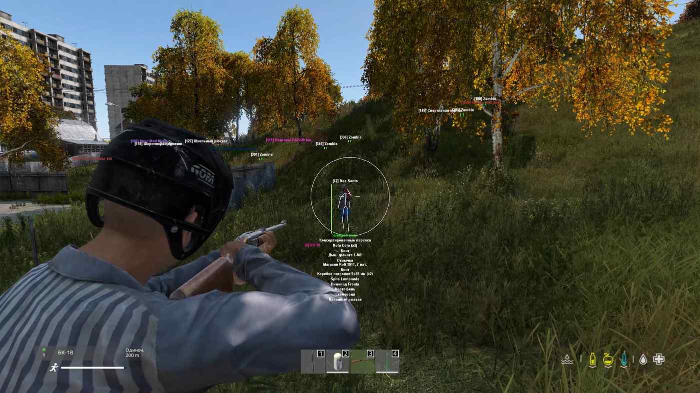 Скриншот чита Collapse для DayZ - 4