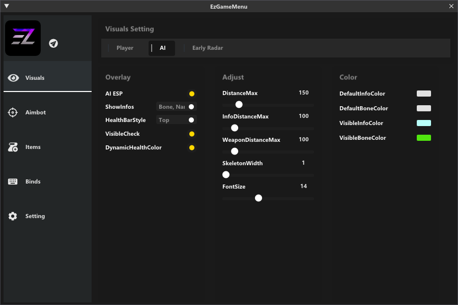 EZ DMA Arena Breakout cheat - screenshot 4