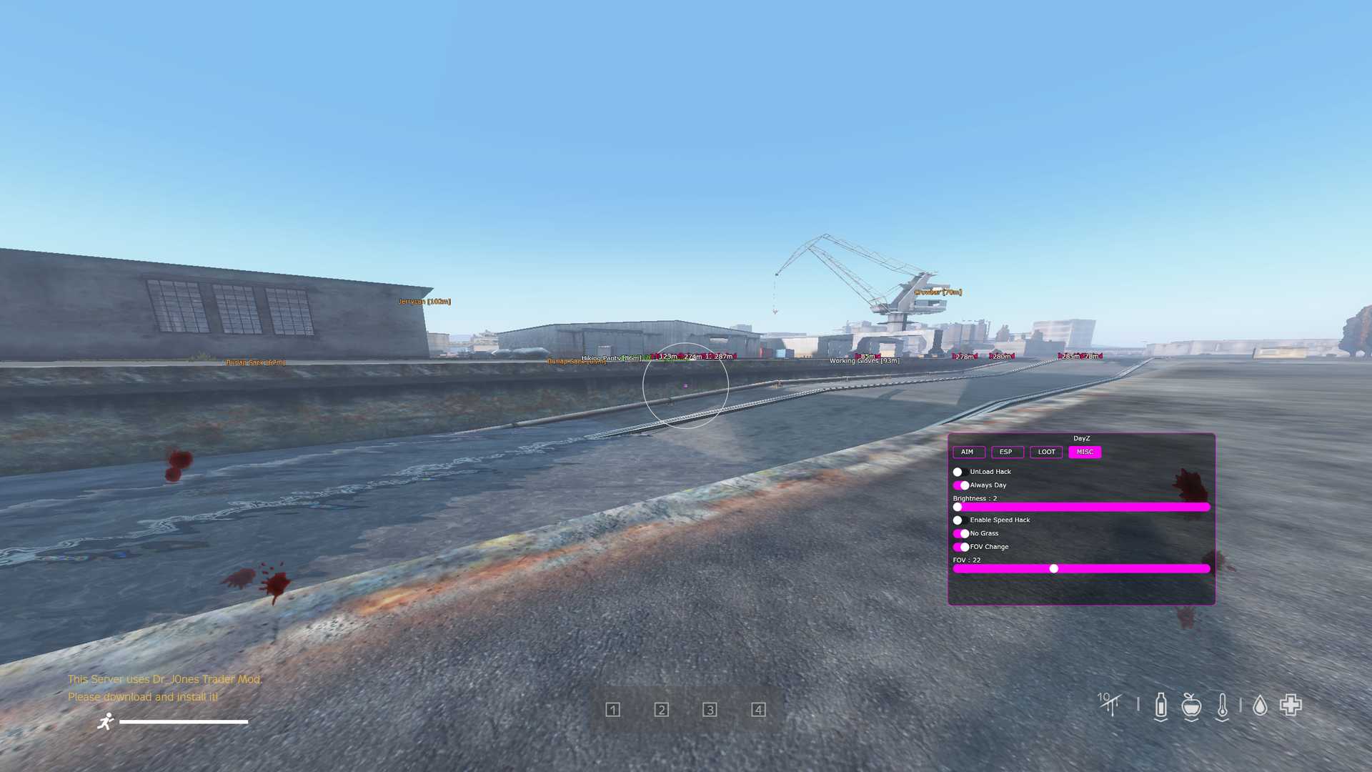 Скриншот чита Covcheg для DayZ - 2
