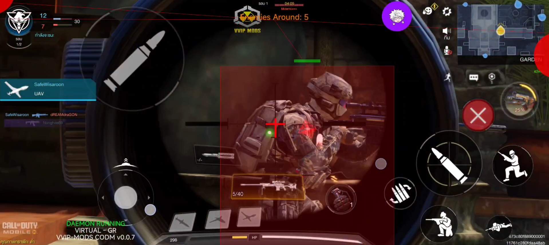 Скриншот мобильного чита Vvip Call of Duty Mobile для Call of Duty: Mobile - 1