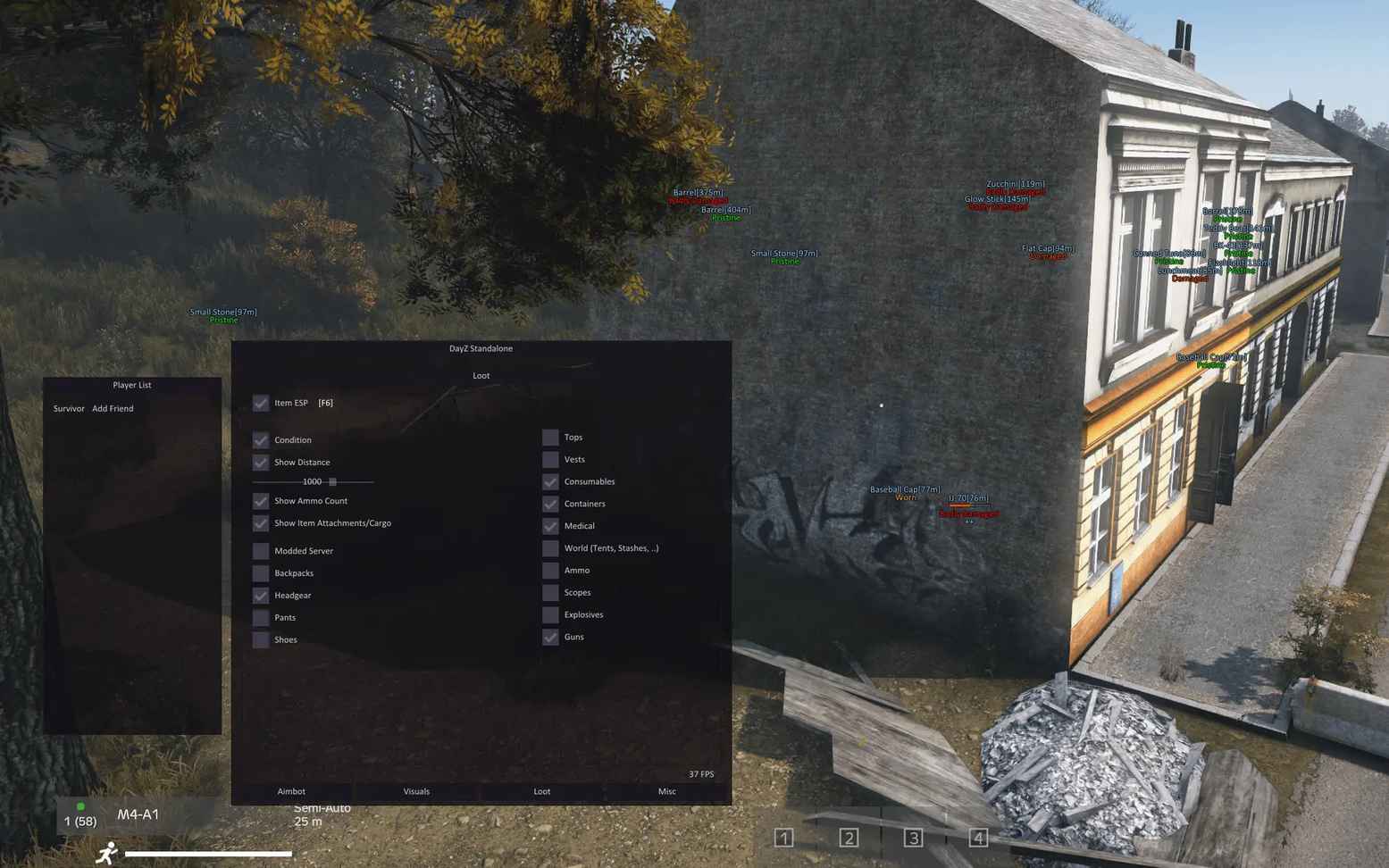 Скриншот чита KernAim для DayZ - 2