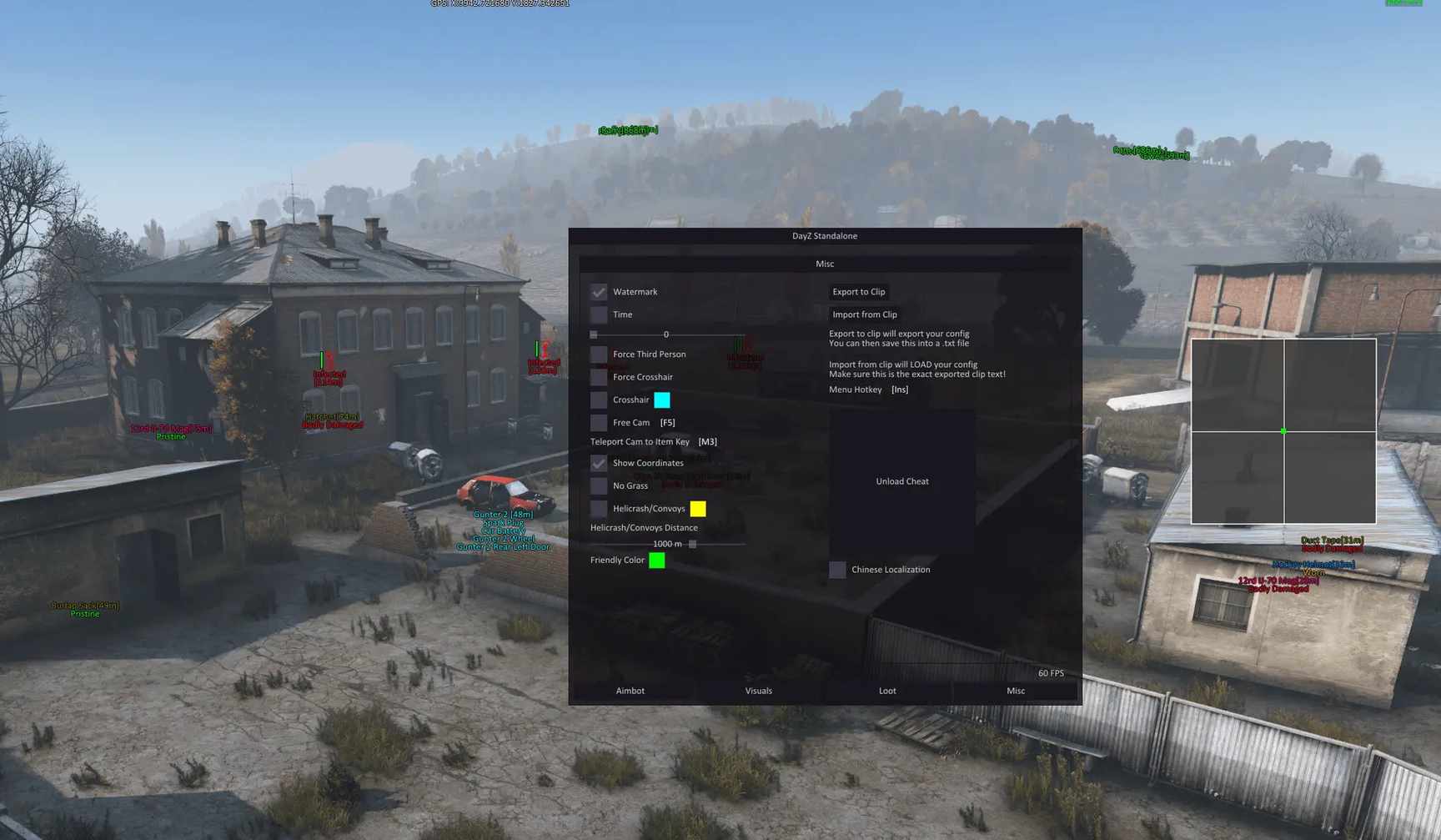 Скриншот чита KernAim для DayZ - 3