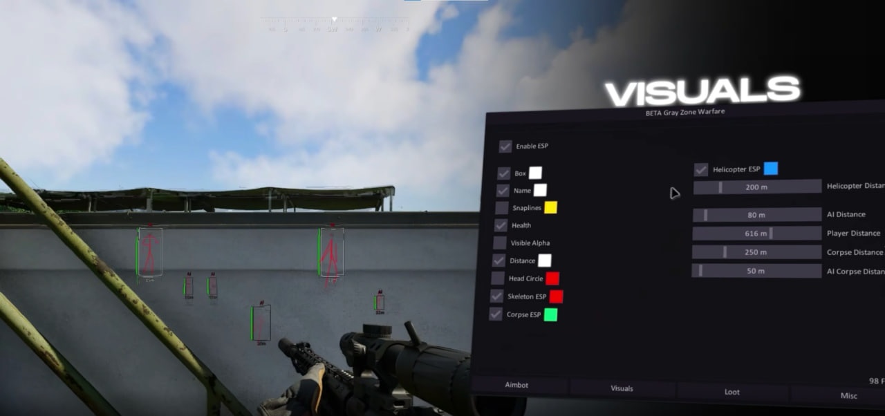 Скриншот чита KernAim для Gray Zone Warfare - 2