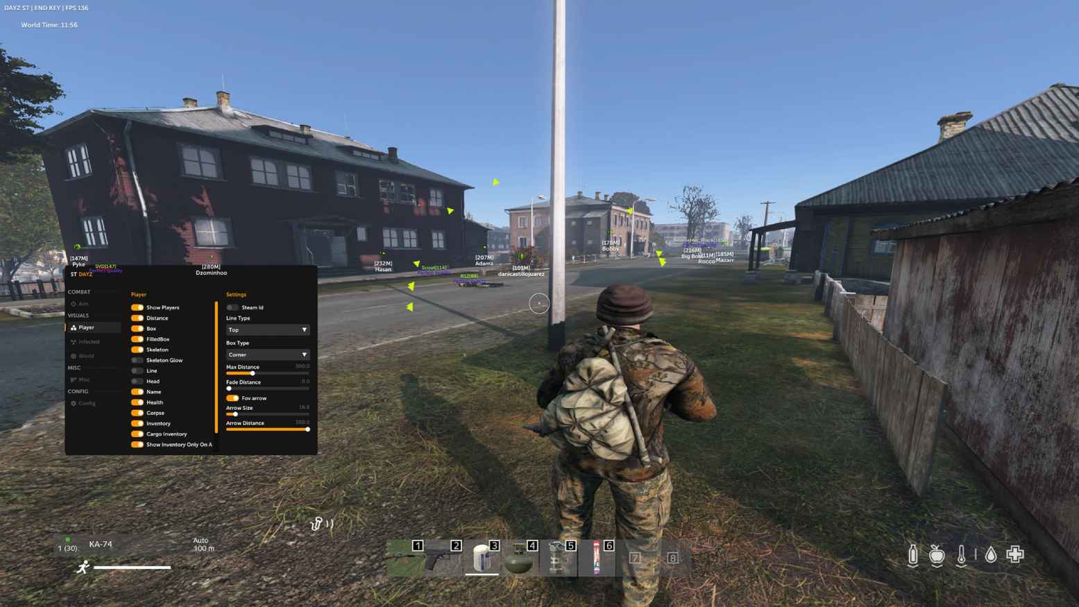 Скриншот чита Stern для DayZ - 1