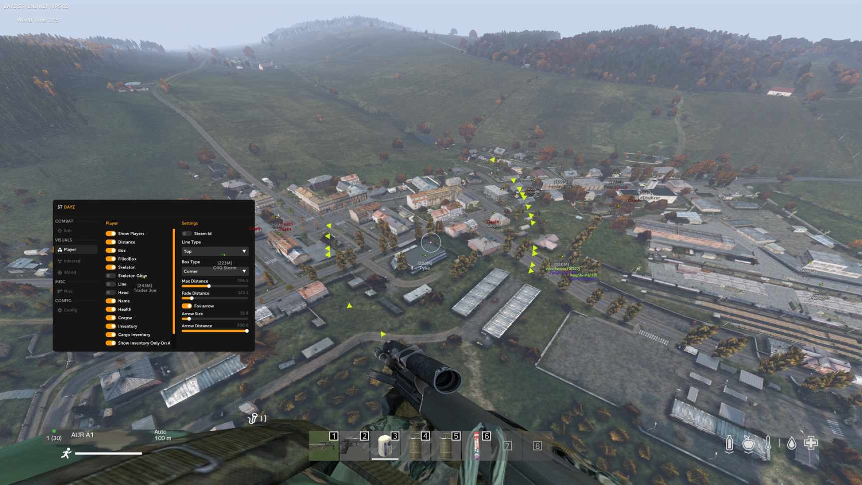 Скриншот чита Stern для DayZ - 2