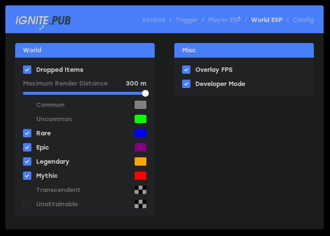 Ignite cheat for Fortnite - screenshot 4