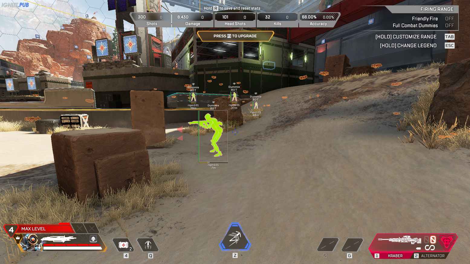 Скриншот чита Ignite для Apex Legends - 5