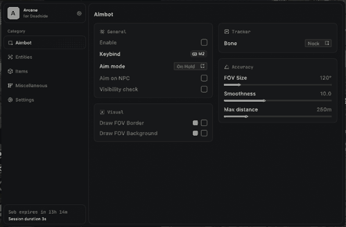Arcane cheat for DeadSide - screenshot 1