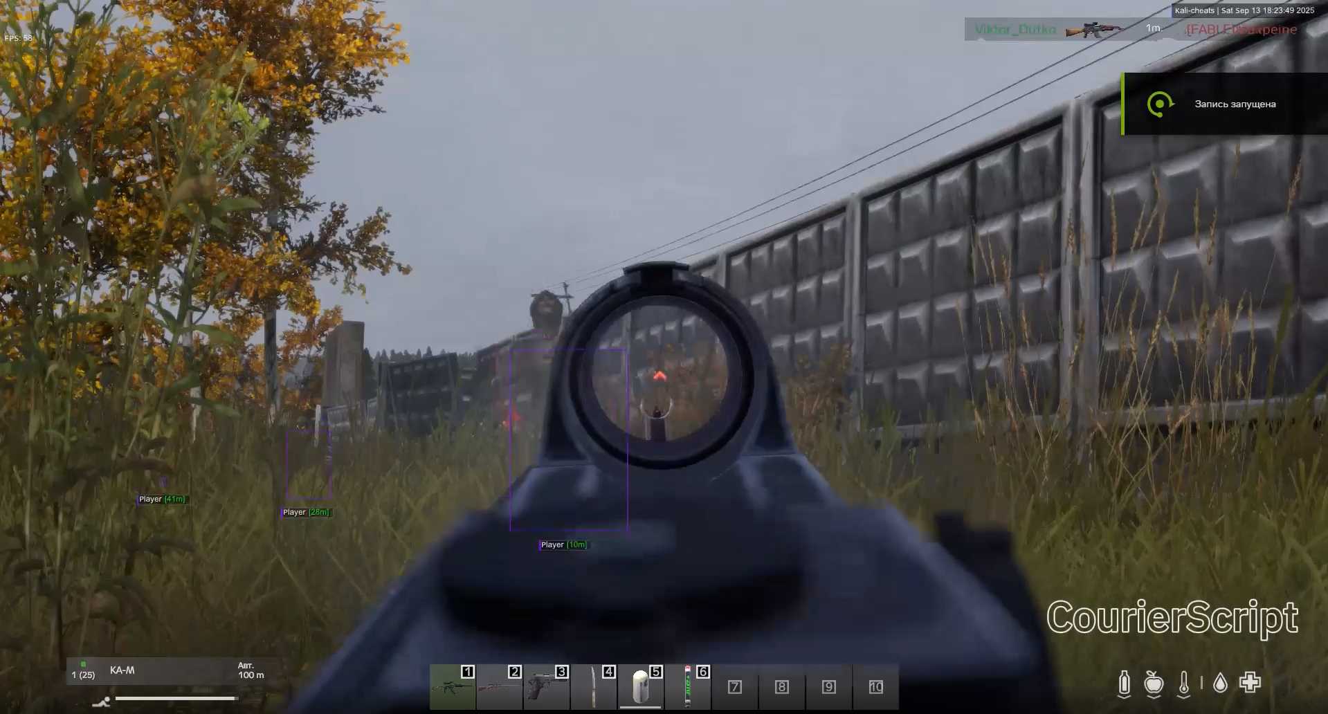 Скриншот чита Courier для DayZ - 1