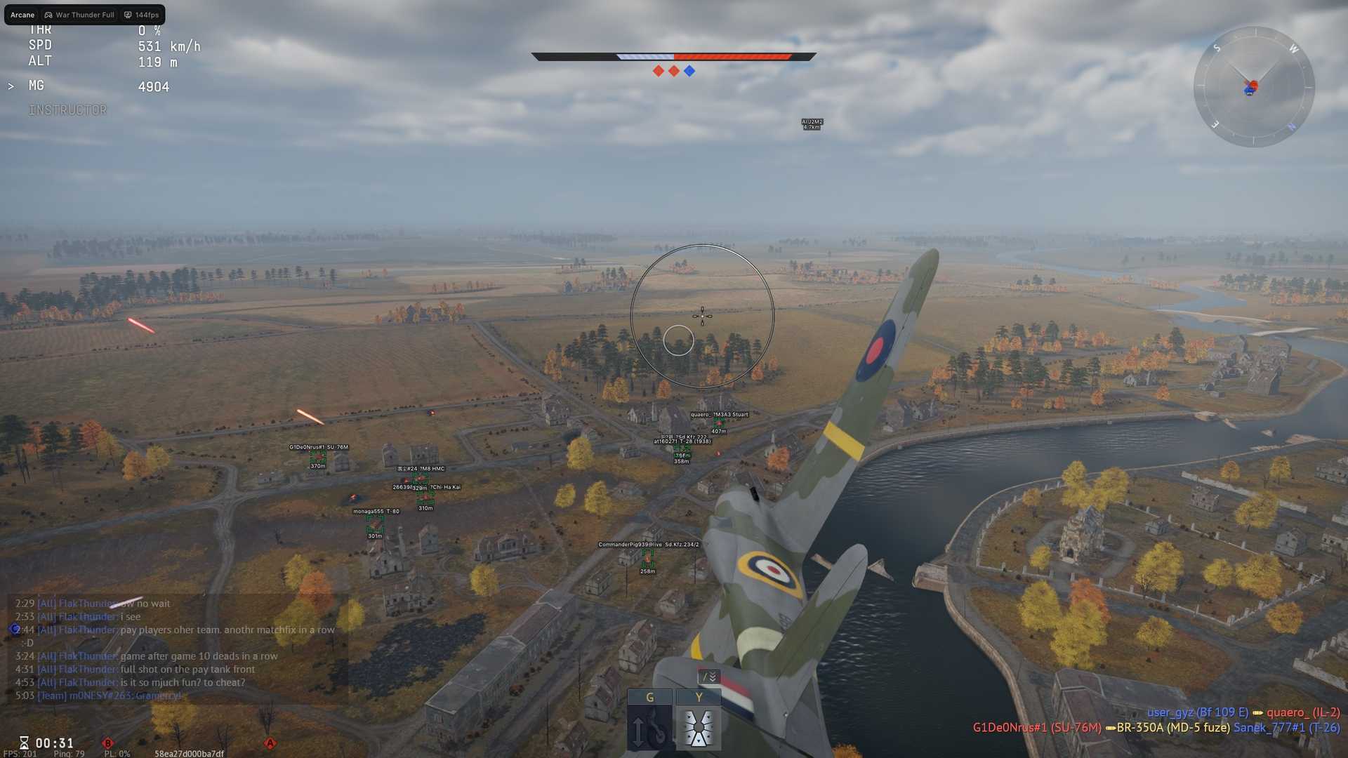 Скриншот чита Arcane Full для War Thunder - 4