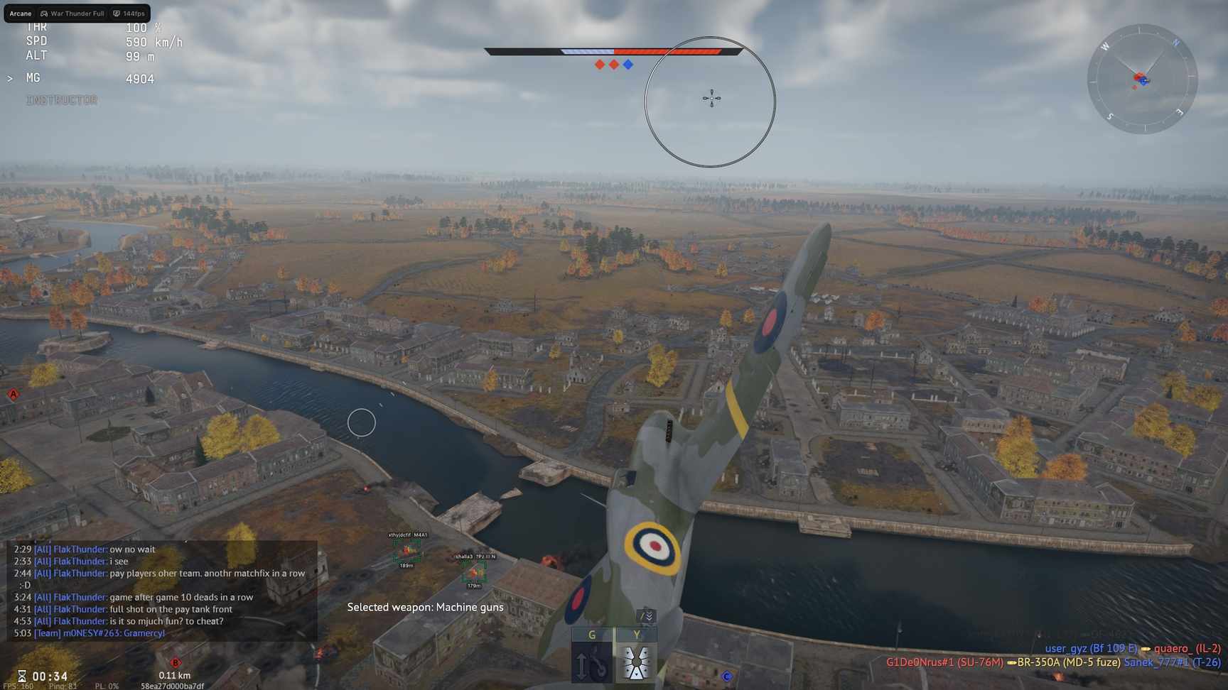 Скриншот чита Arcane Full для War Thunder - 3