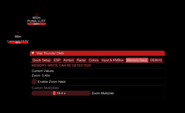 Скриншот DMA-чита Magic Box War Thunder - 2