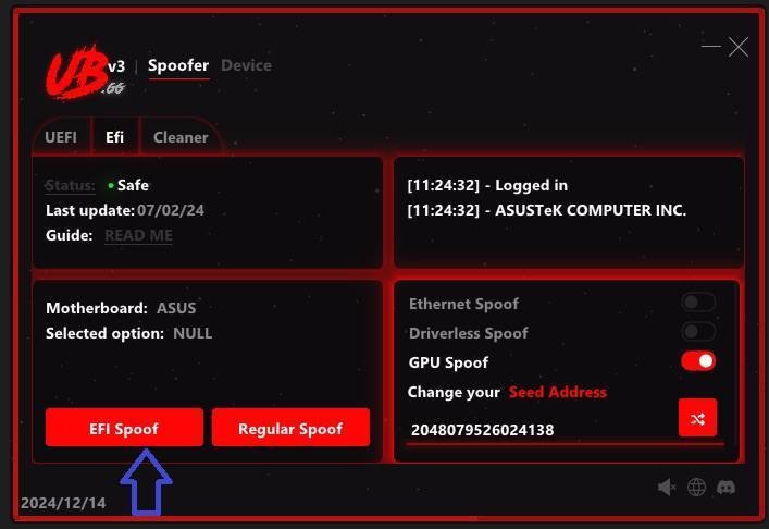 Скриншот спуфера UBGG Permanent - 5