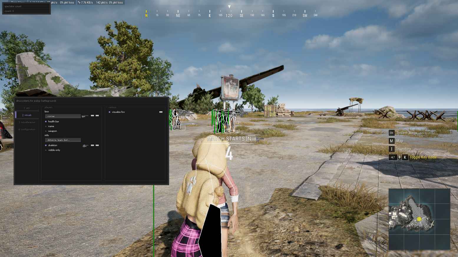 DMA.Systems PUBG cheat - screenshot 1