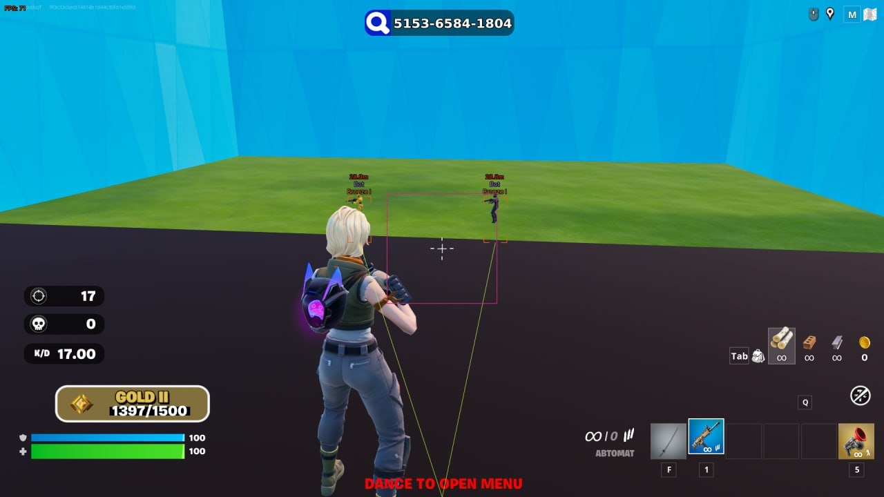 Скриншот чита Courier для Fortnite - 1