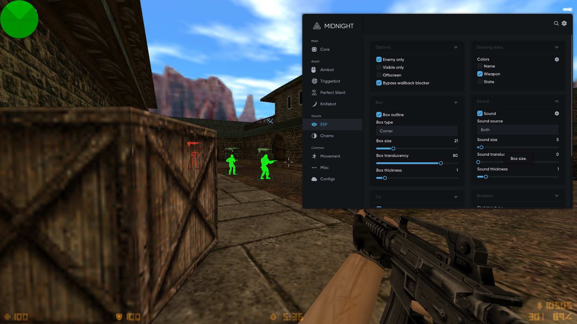 Midnight CS 1.6 CIS cheat for Counter-Strike 2 - screenshot 1