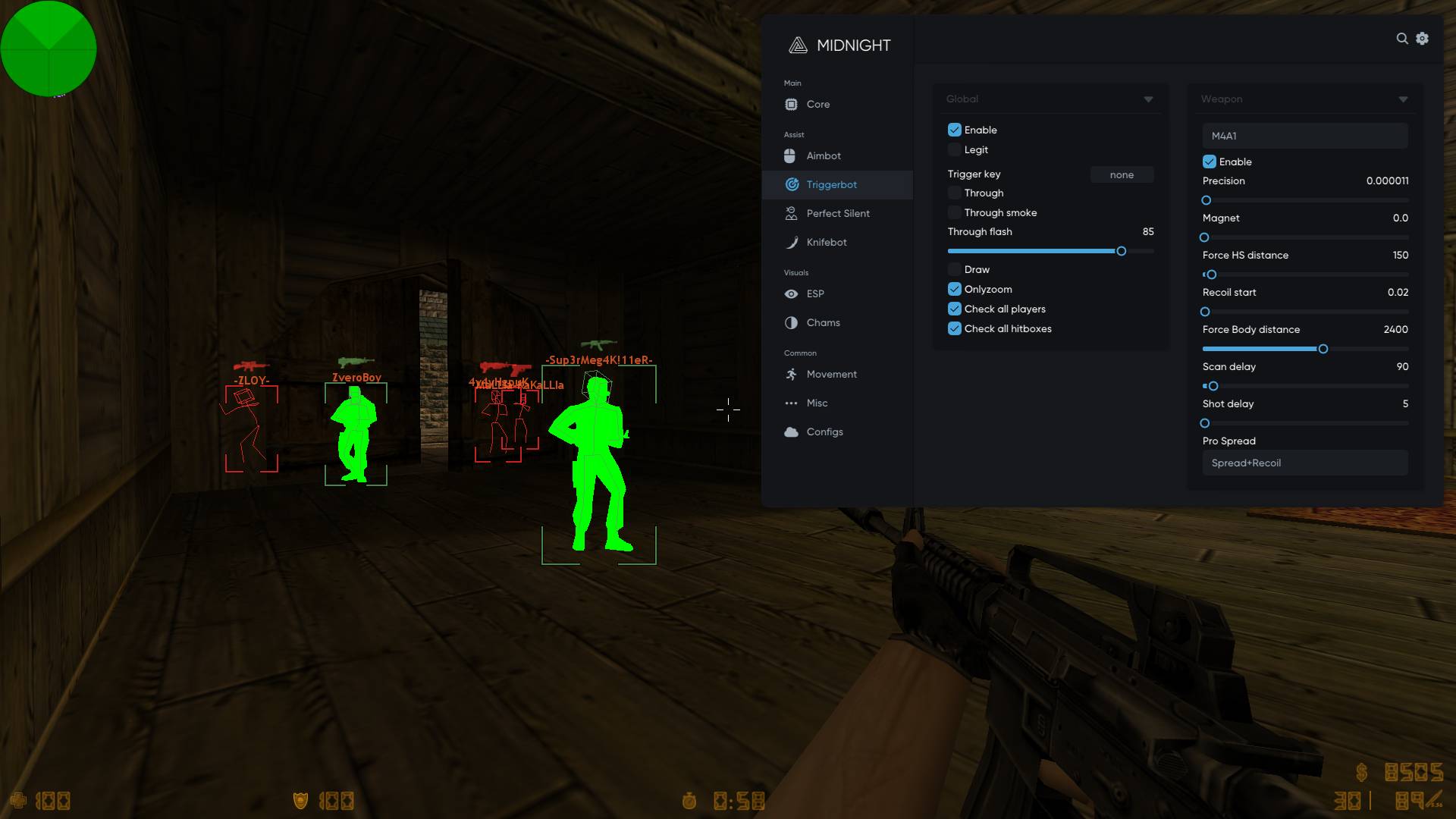 Midnight CS 1.6 CIS cheat for Counter-Strike 2 - screenshot 4