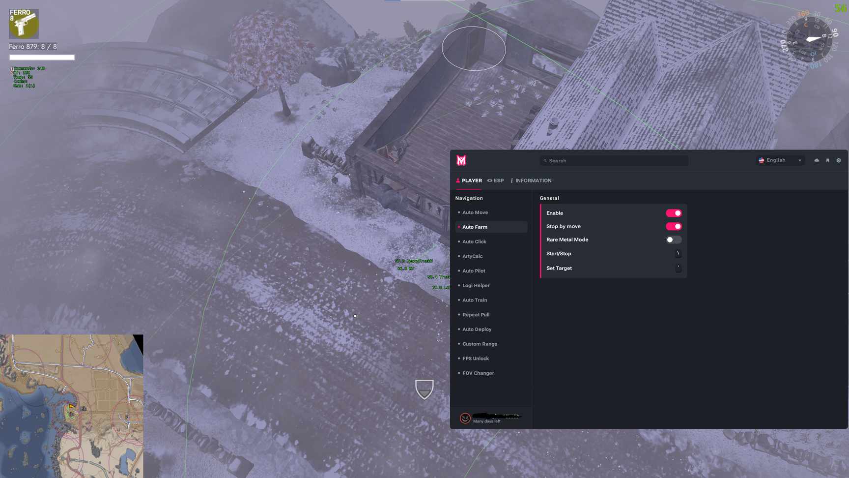 Скриншот чита Melonity для FoxHole - 1