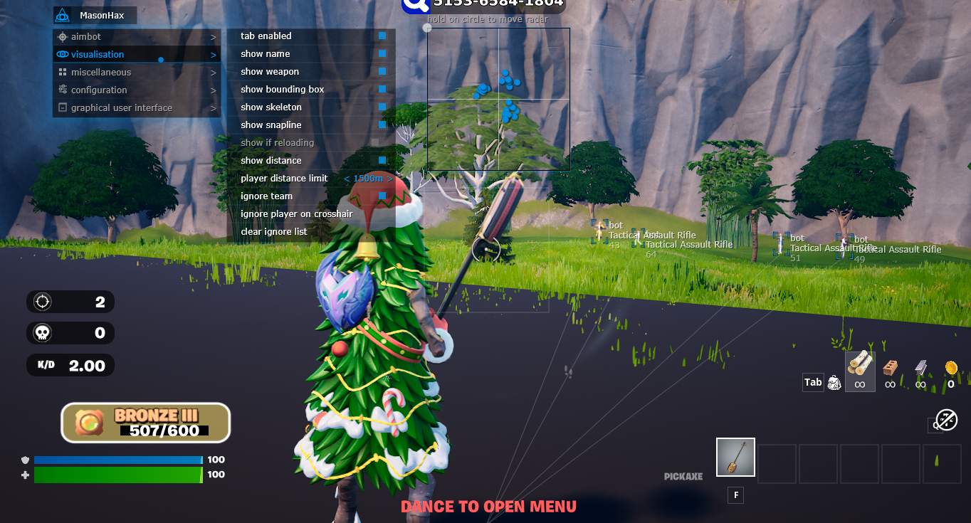 Mason cheat for Fortnite - screenshot 2