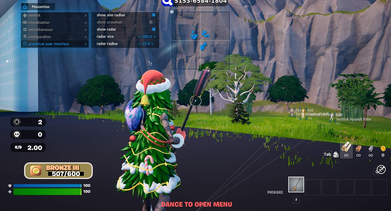 Mason cheat for Fortnite - screenshot 3