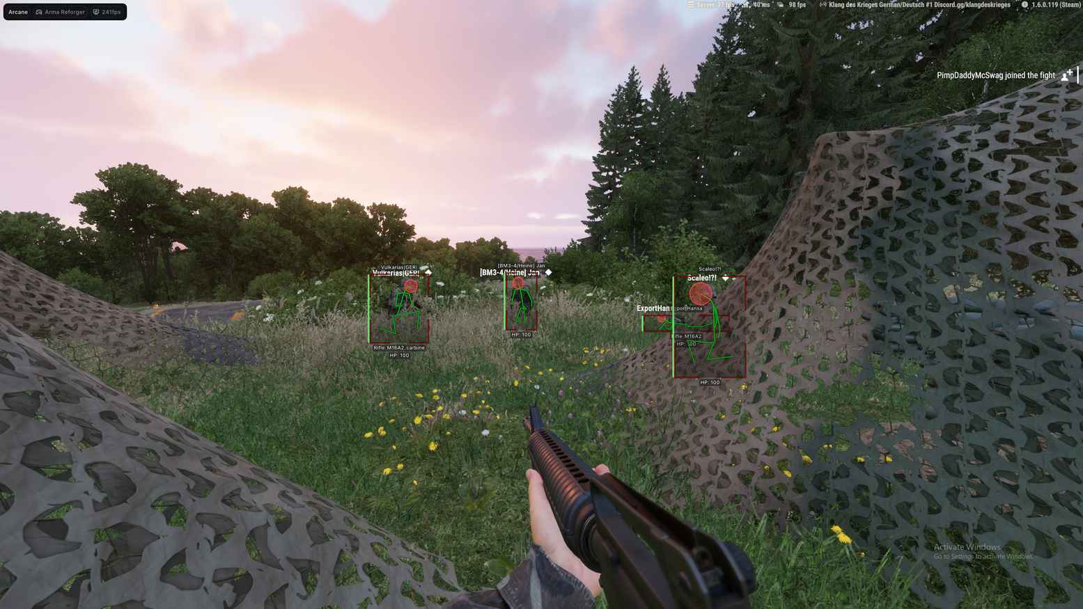 Скриншот чита Arcane для Arma Reforger - 3